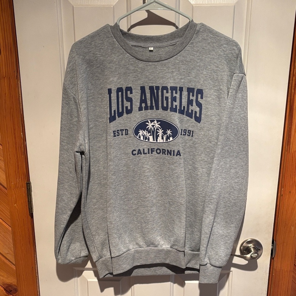 Unk Gray Los Angeles Graphic Women's Sweater